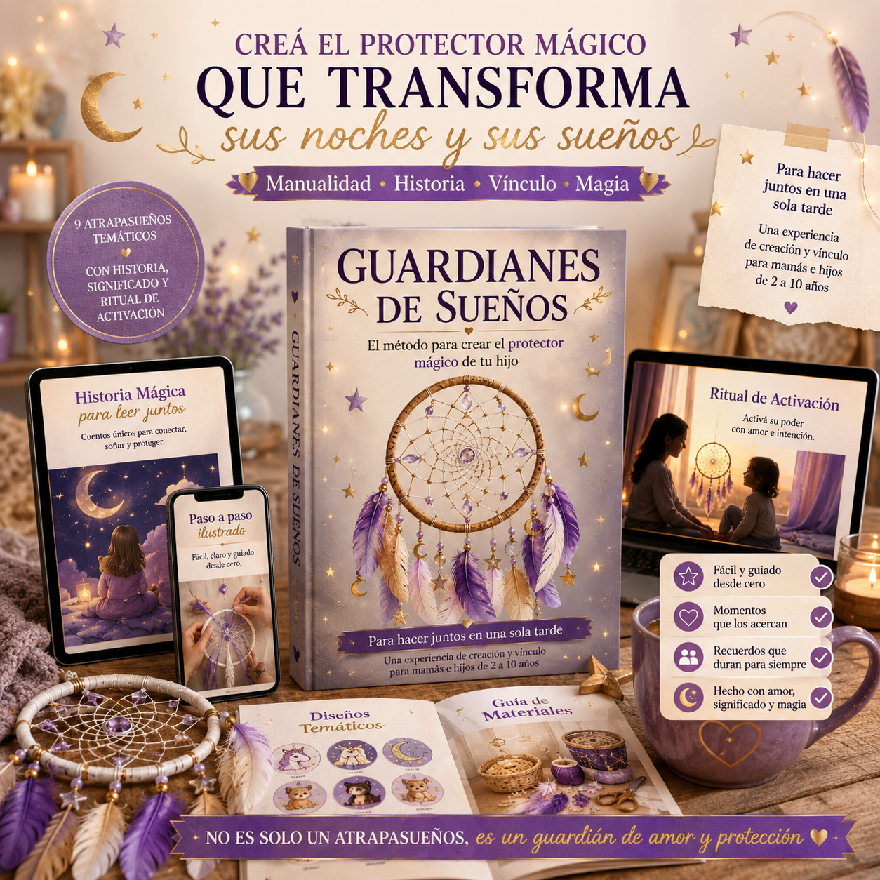 Guardianes de Sueños: Atrapasueños Infantiles que Cuidan las Noches